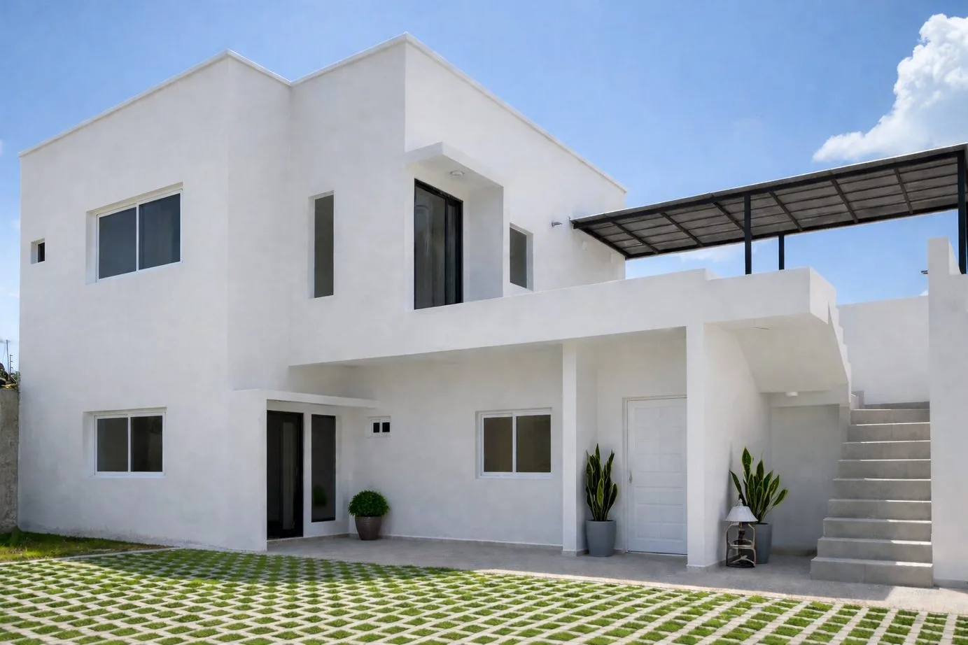 Apartamentos MRL: volumen blanco contemporáneo